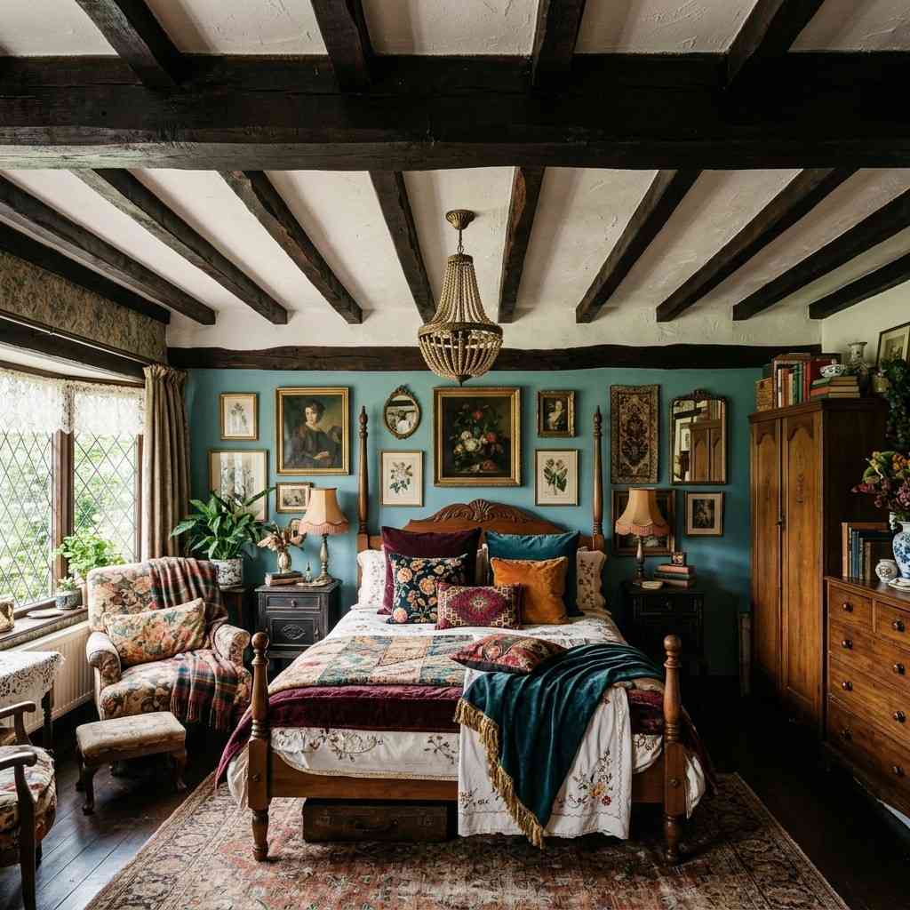 22Rustic ceiling timber beams bedroom 202606241834