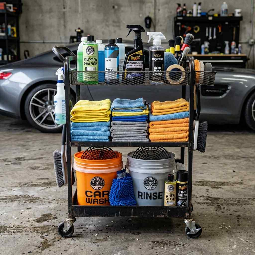 25 Easy Garage Design Interior Storage Ideas for a Clean Space 23Rolling utility cart project sup 202606091912