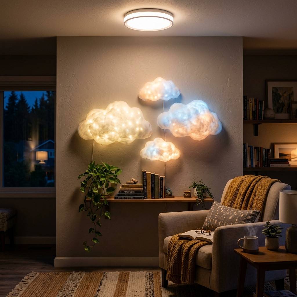 30 Genius IKEA Kids Playroom Ideas for a Stylish, Organized Space 24Lighting installation with cloud 202606072244