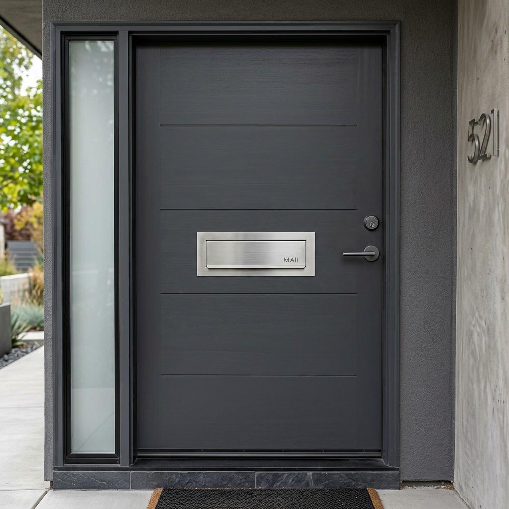 30 Awesome Modern Small Front Porch Ideas to Boost Curb Appeal 29Mail slot on entry door 202606111600