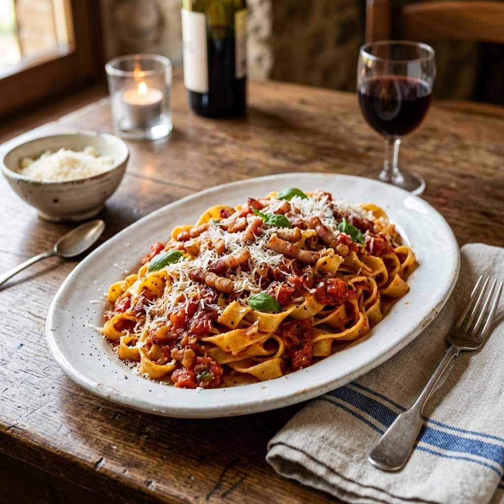 20 Affordable and Simple Dinner Ideas to Feed a Large Family Without Breaking the Bank 3Tagliatelle pasta with bacon 202606061816