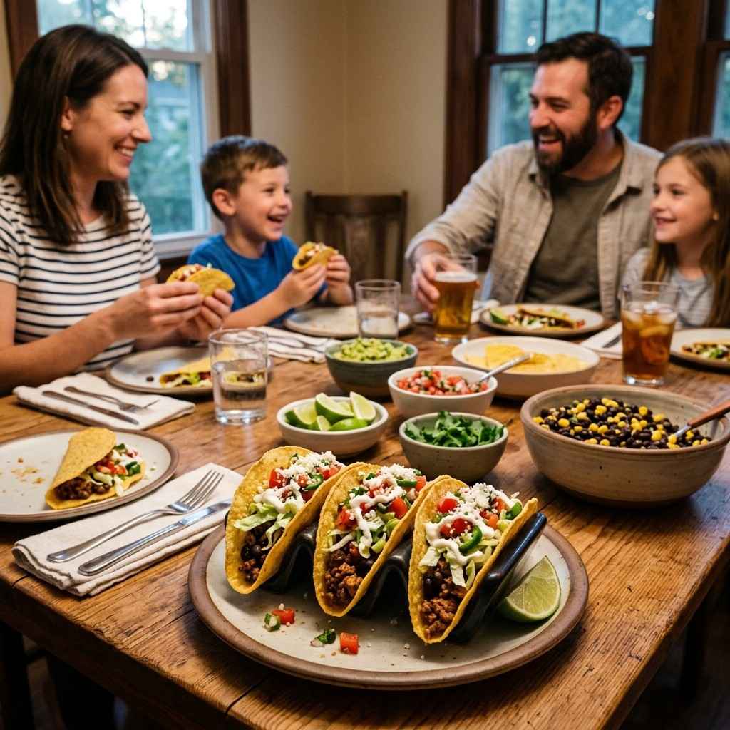 20 Affordable and Simple Dinner Ideas to Feed a Large Family Without Breaking the Bank 4Corn tacos with beef filling 202606061817
