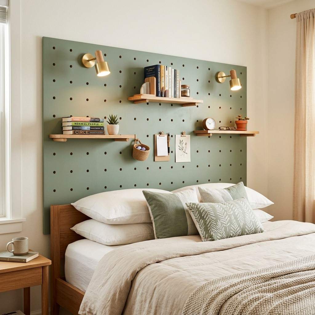 6Pegboard headboard with shelves 202606101438