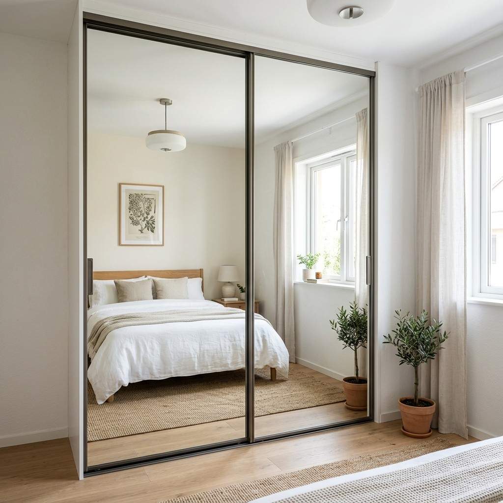 6Sleek wardrobe with mirrored doors 202606081600
