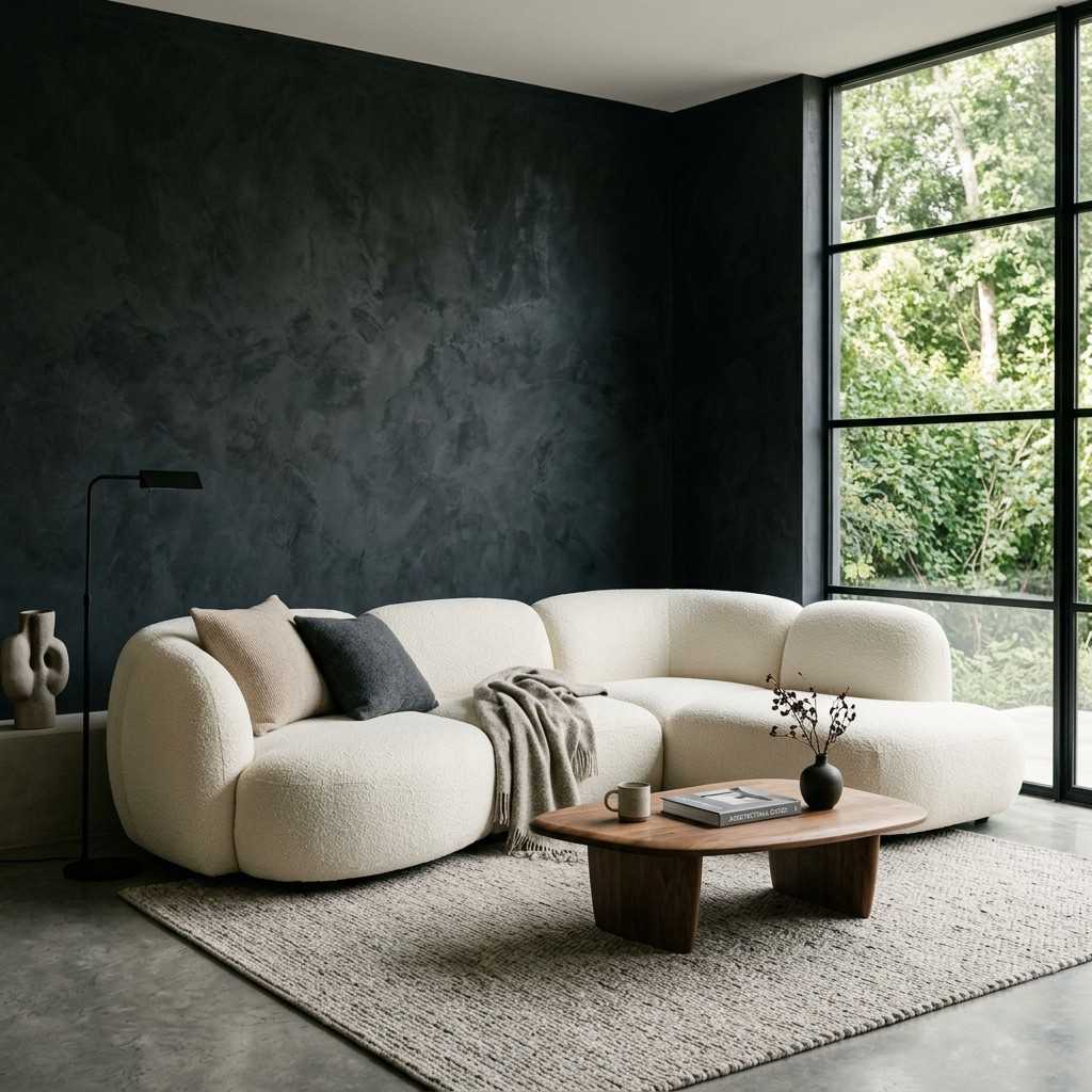 25 Dark Moody Living Room Ideas for a Dramatic and Cozy Space 7Living room seating modern cloud 202606201707