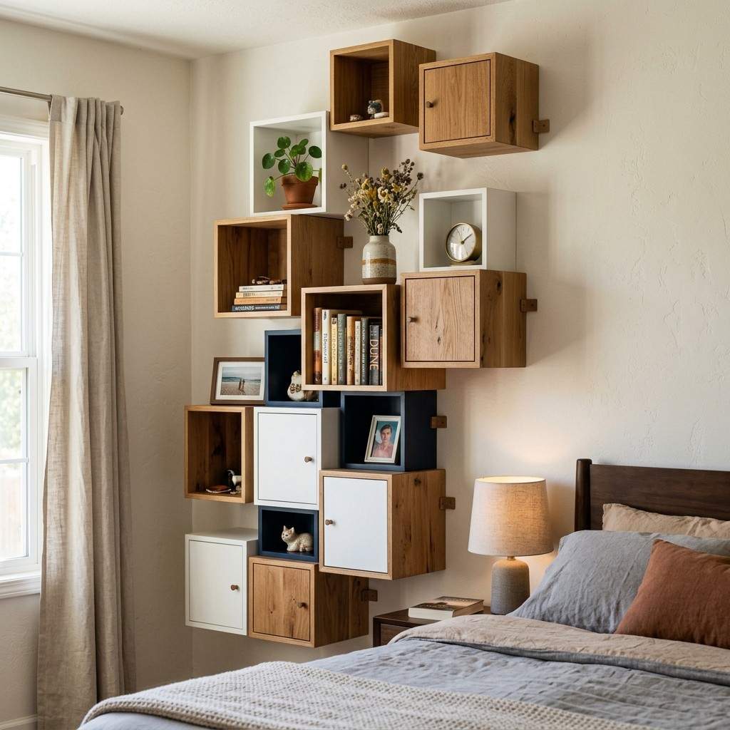 9Floating wall cubes bedroom 202606081601