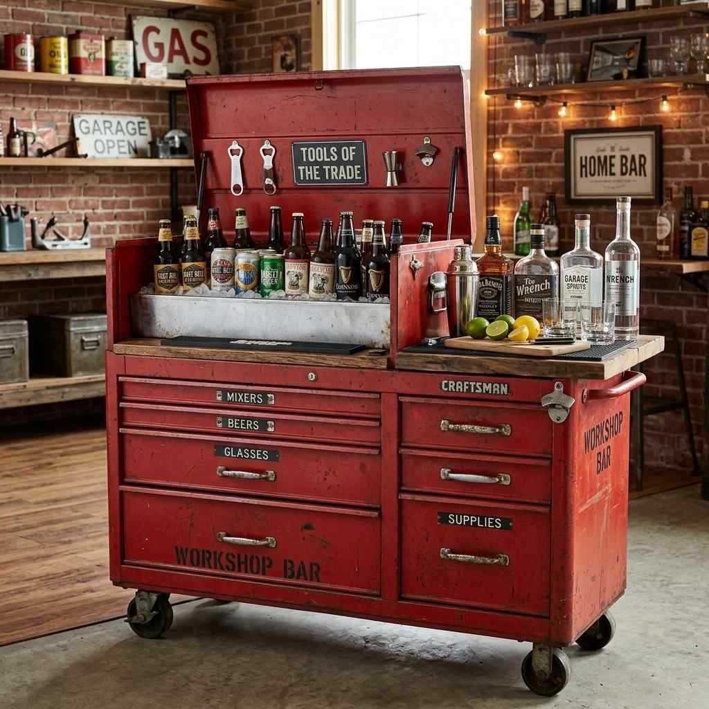 14Industrial tool chest home bar 202607121843