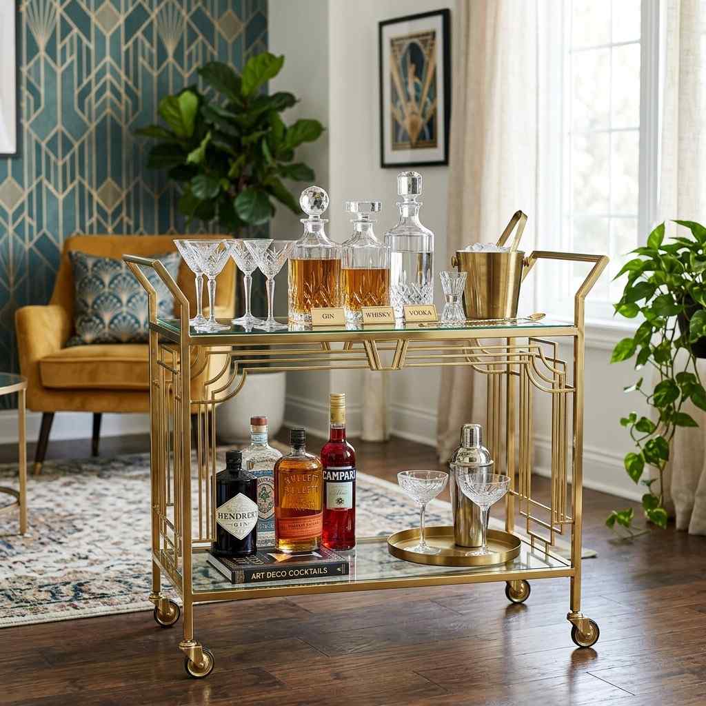 1Art Deco bar cart glass 202607121839