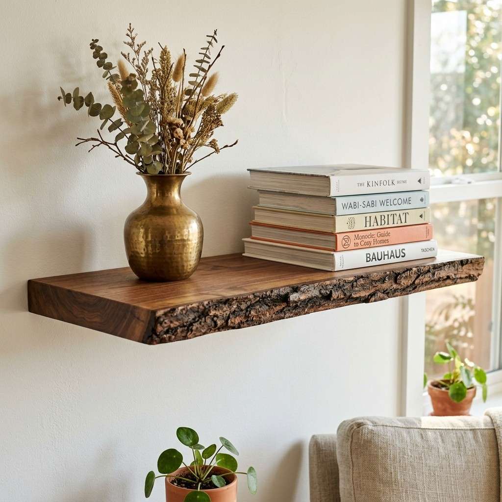1Live edge walnut shelf mounted 202607111834