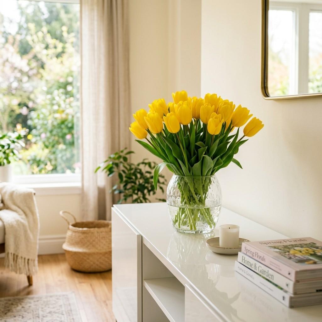20Yellow tulips in glass vase 202607081638