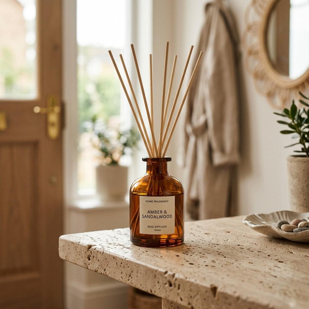 25Amber reed diffuser on table 202607081641