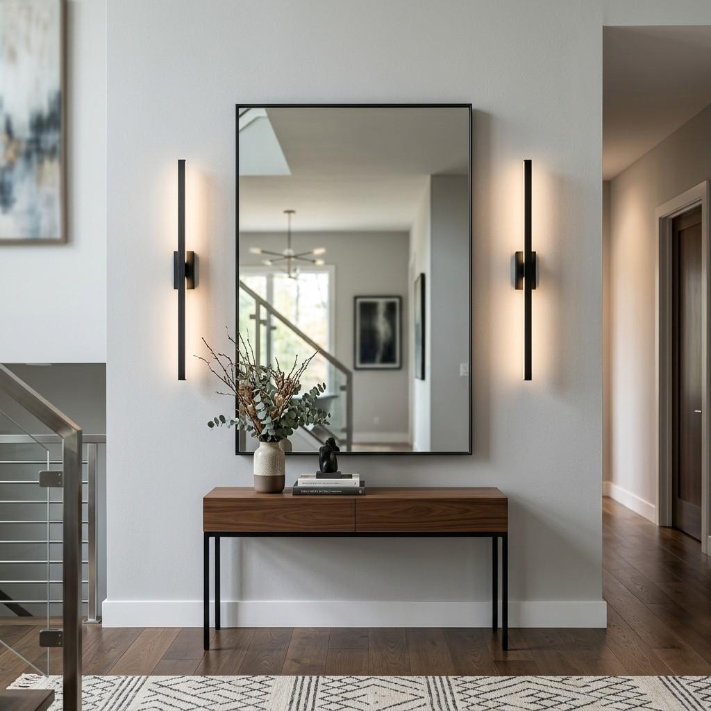 7Sconces flanking mirror foyer 202607081634