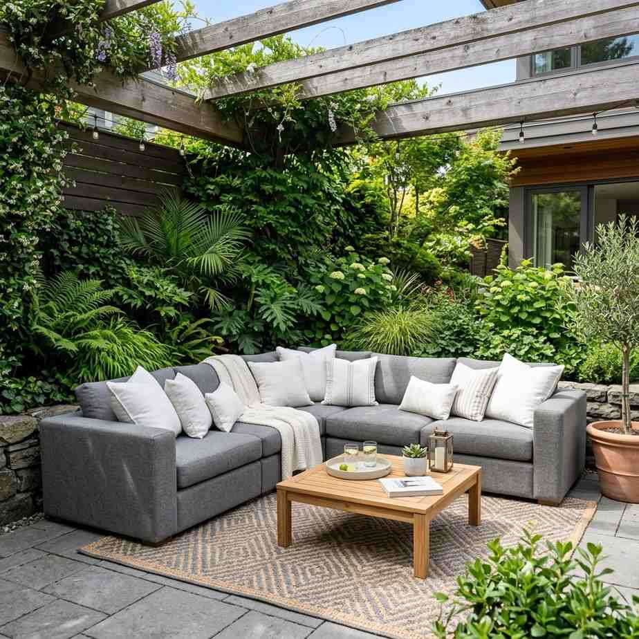 30 Outdoor Patio Decor Ideas for a Stylish and Relaxing Backyard 1Modern outdoor sectional sofa patio 202608081324