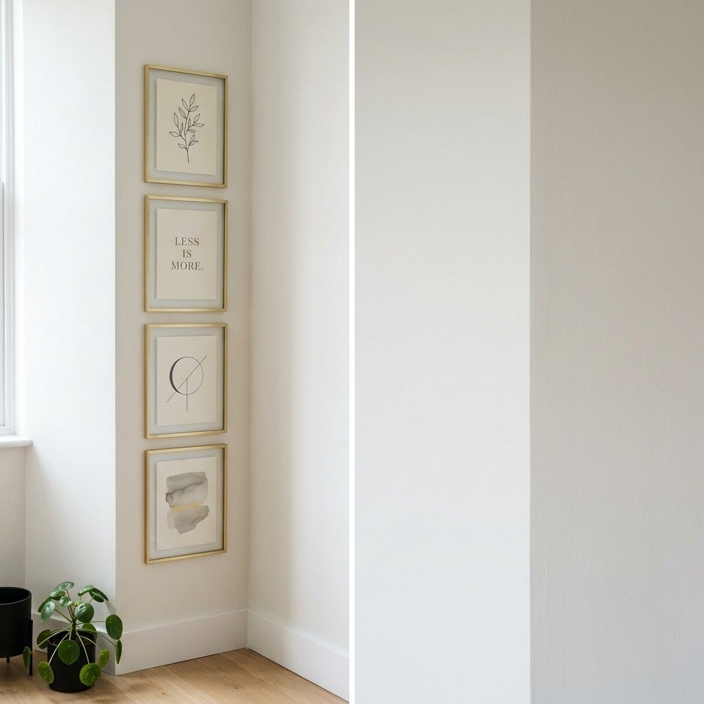 22 Corner Wall Gallery Ideas That Turn Awkward Nooks Into Art Statements 3Brass frames stacked on wall 202608111404