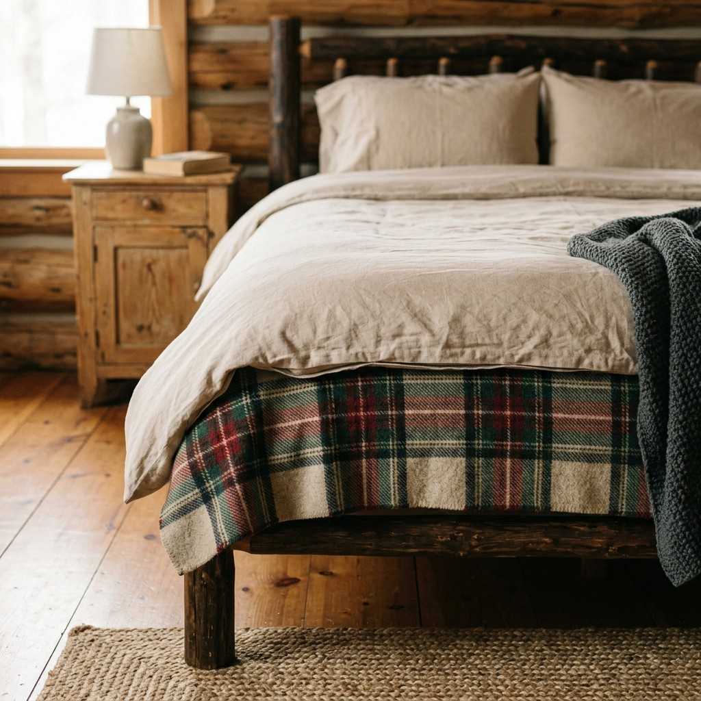 25 Cozy Fall Bedding Ideas to Make Your Bedroom Feel Warm & Luxurious 13 Wool blanket under beige duvet 20260915132803 100kb